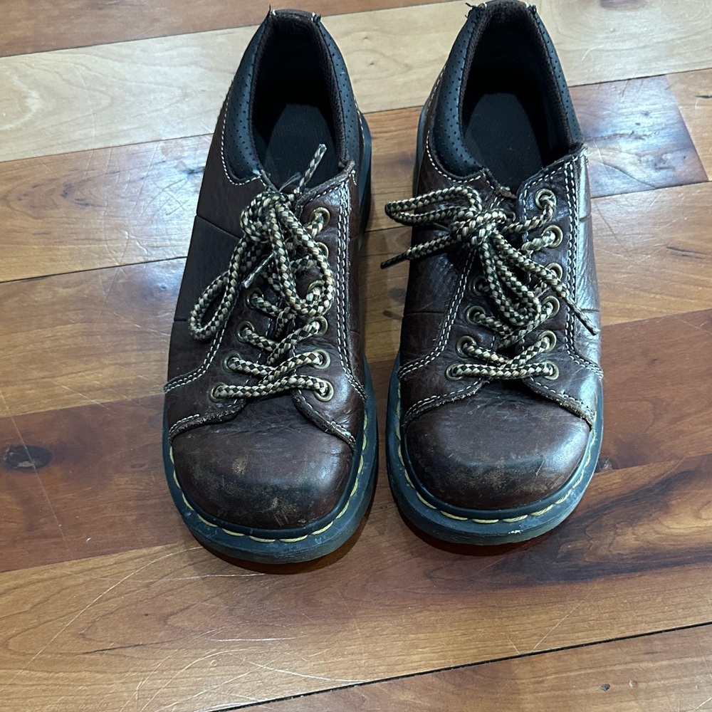 Dr. Martens Brown Leather Mules